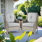 HOMLUX Outdoor Arm Chair in Gray (Set of 2), , large