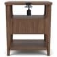 Riverside Furniture Delia 1 Drawer 2 Shelf Nightstand in Nouveau Walnut, , large