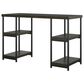 DHP Ray Ridge Double Pedestal Desk in Brown Oak, , large