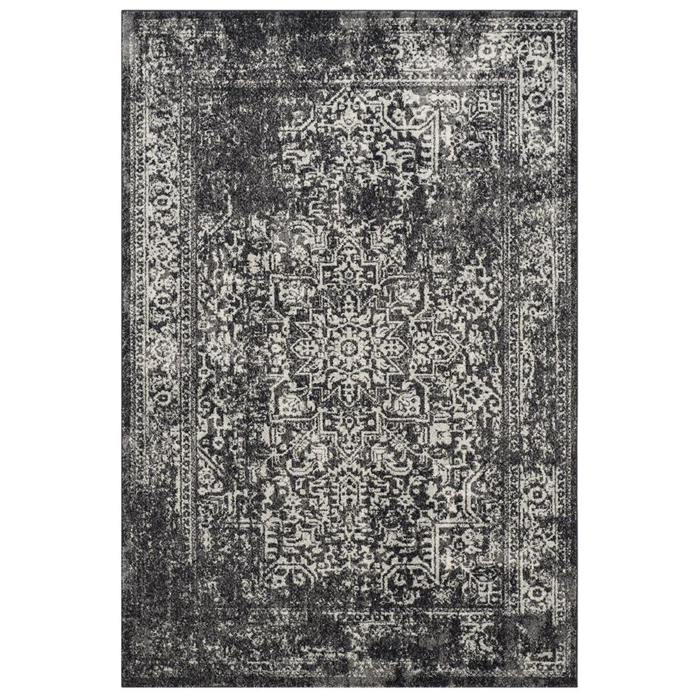 Safavieh Evoke EVK256R-5 5&#39;1&quot; x 7&#39;6&quot; Black/Grey Area Rug, , large