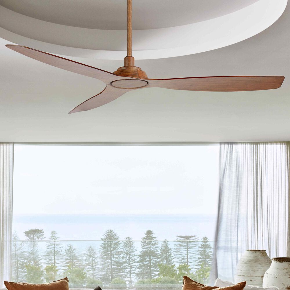 Beacon Lighting Lucci Air Moto 52" Outdoor/Indoor Ceiling Fan with Remote Control in Dark Koa, , large