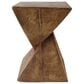 Hearth and Haven Tess Outdoor Twist-Shape Side Table in Natural, , large