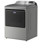 Maytag 7.4 Cu. Ft. Electric Smart Top Load Dryer with Pet Pro Option in Classic Silver, , large