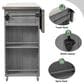 Hearth and Haven Outdoor Kitchen Island with Stainless Steel Top in Grey, , large