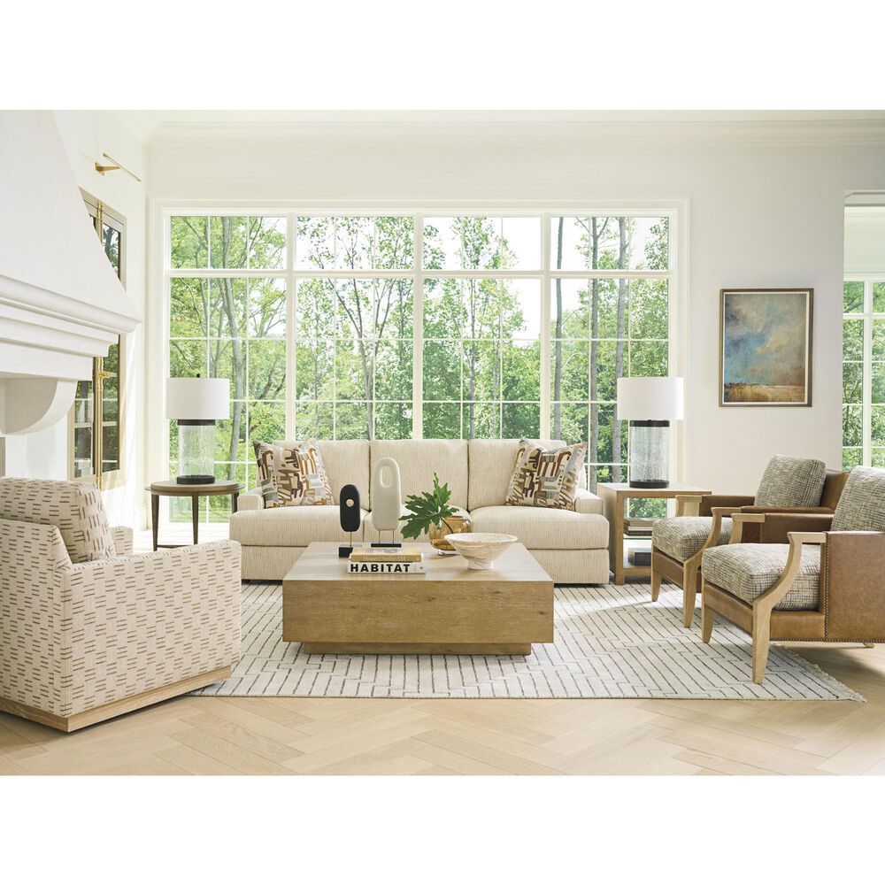 Lexington Home Brands Montecito Danielson Square Cocktail Table in Chaparral, , large