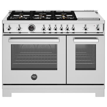 Bertazzoni Professional Series 48" All-Gas Range with 6-Burners and Griddle in Stainless Steel, , large