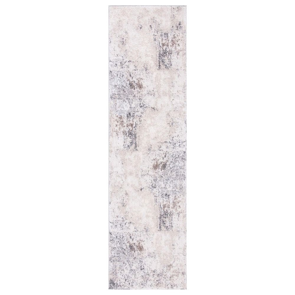 Safavieh Aston ASN708A 2" x 8" Ivory and Grey Runner, , large