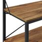 Walker Edison 72" Metal and Wood Hall Tree in Barnwood, , large