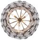 Golden Lighting Cascada 3-Tier 13-Light Pendant with Smoke Plated Glass Shade in Aegean Silver, , large