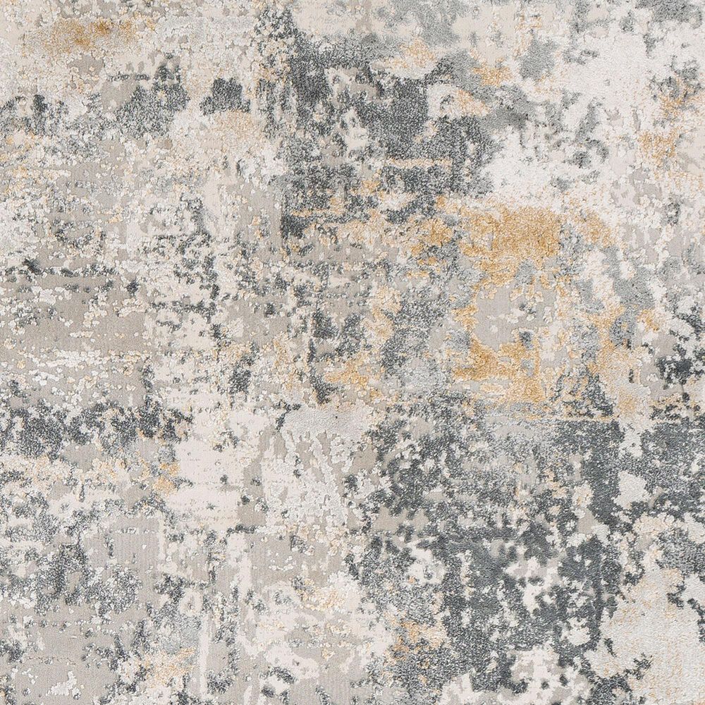 Surya Aisha 10&#39; x 14&#39; Charcoal, Gray, Light Gray and Mustard Area Rug, , large