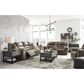 Ashley Stoneland Manual Reclining Sofa in Fossil, , large