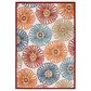 Safavieh Cabana CBN801A 6" x 9" Creme and Red Indoor/Outdoor Area Performance Rug, , large