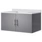 Lexora Home Geneva 36" Single Bathroom Vanity in Dark Grey with 2 cm White Cultured Marble Top and Rectangular Sink, , large