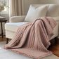 Levtex Wilhemina 50" x 60" Quilted Throw in Dusty Rose, , large