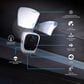 Night Owl Powered Wi-Fi Floodlight Deterrence HD+ Camera with 2-Way Audio - White, , large