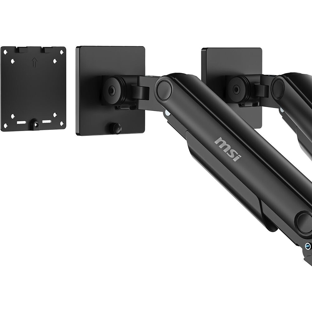MSI Full-Motion Dual Monitor Desk Mount for 17 to 45" Displays in Matte Black, , large