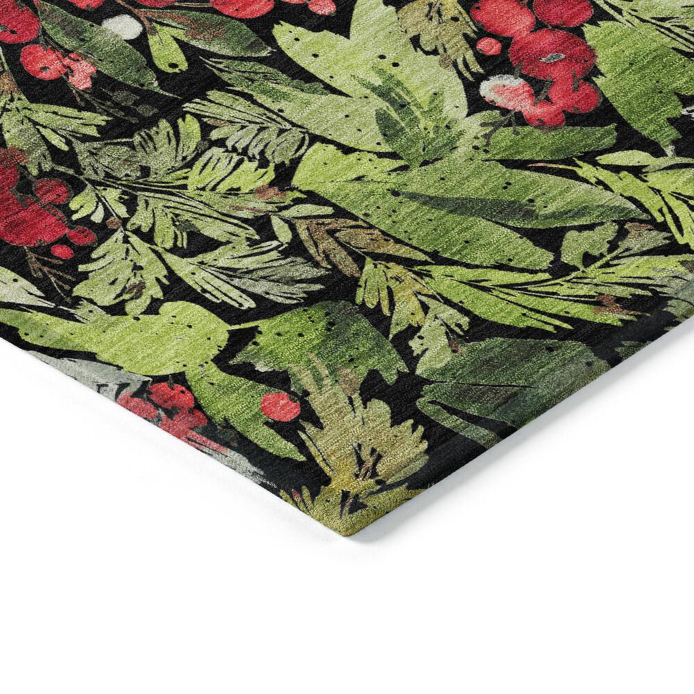 Dalyn Rug Company Wonderland WN24 2&#39;3&quot; x 7&#39;6&quot; Black Indoor/Outdoor Runner, , large