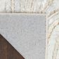Nourison Glitz GLZ22 Grey and Gold 9" x 12" Area Rug, , large