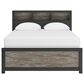 Ashley Broachmyn Queen LED Bookcase Bed in Black and Gray, , large