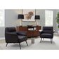Lumisource Petal Accent Chair in Espresso, , large