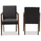 Baxton Studio Andrea Lounge Chair in Dark Grey (Set of 2), , large