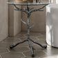 Furniture of America Lalia Side Table with Tempered Glass Top and Tree Branch Base in Gun Metal, , large