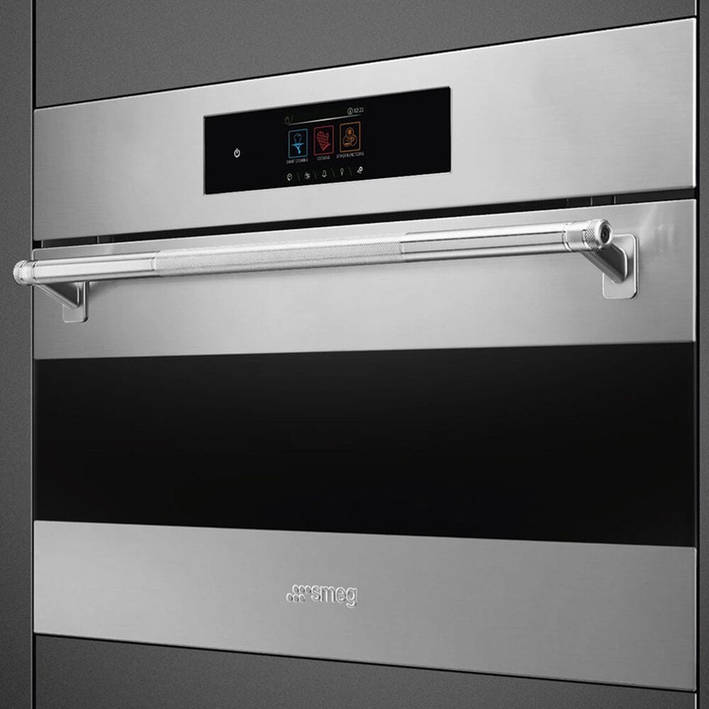 SMEG Classic 30" Single Combi-Steam Electric Wall Oven in Stainless Steel, , large