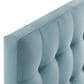 Modway Lily Biscuit Tufted Performance Velvet Twin Headboard in Light Blue, , large