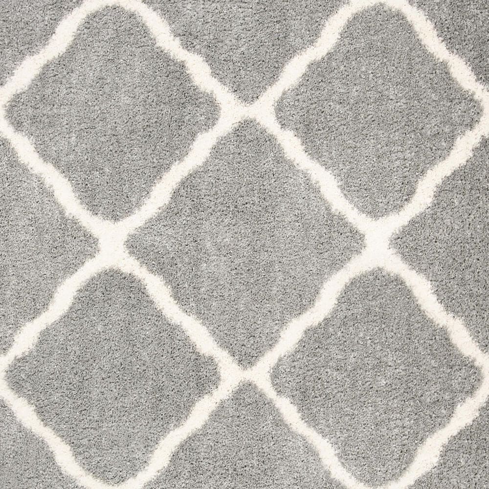 Safavieh Parma Shag 2&#39;3&quot; x 5&#39;3&quot; Grey and Cream Runner, , large