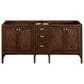James Martin Vanities Addison 72" Double Bathroom Vanity in Mid-Century Acacia with 3 cm Parisien Bleu Quartz Top and Rectangular Sinks, , large