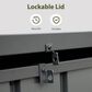 Hearth and Haven 120-Gallon Outdoor Storage Deck Box with Waterproof Material in Dark Gray, , large