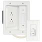 Sanus In-Wall TV Power and Cable Management Kit in White, , large