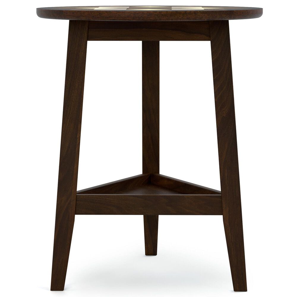 Stickley Furniture Hudson Valley Round Side Table in Dark Roast, Walnut, Natural and Black, , large