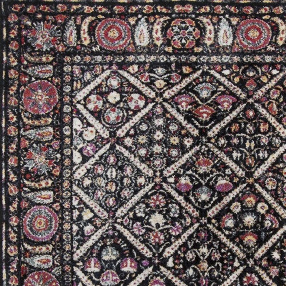Safavieh Adirondack ADR203Z 3&#39; x 5&#39; Black and Fuchsia Area Rug, , large