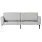 Lifestyle Solutions Paulie Convertible Sofa with Gray Cushion in Black, , large