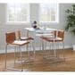 Lumisource Mara Counter Stool with Camel Cushion in Stainless Steel (Set of 2), , large