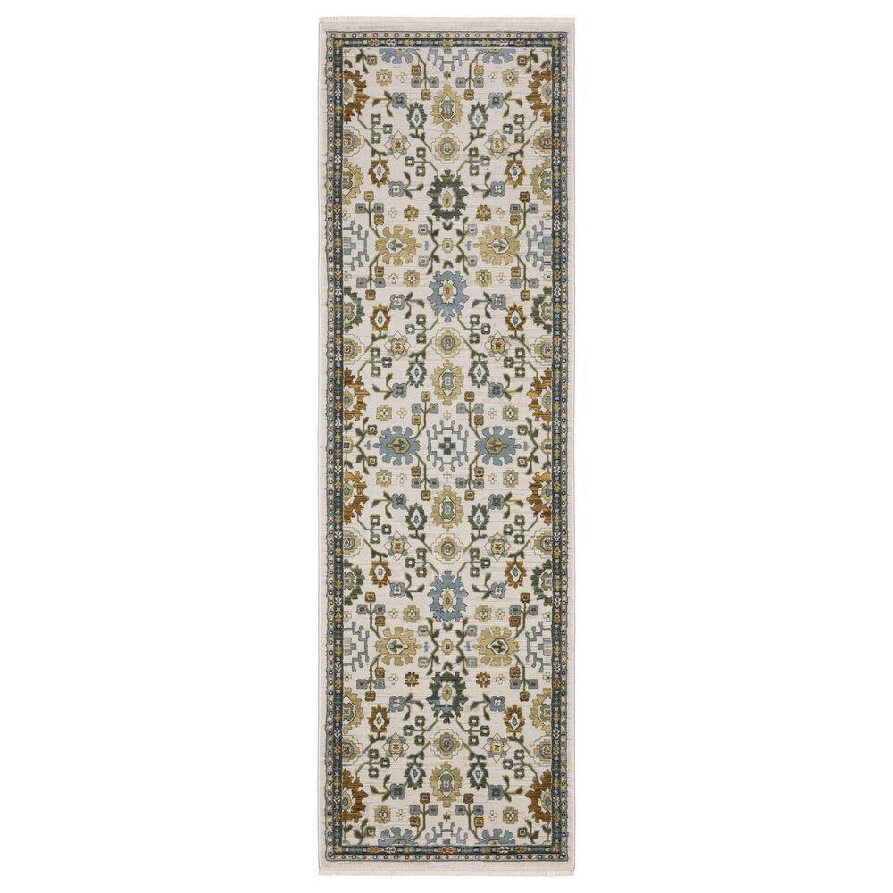Oriental Weavers Keira Ivory and Multicolor 2"3" x 7"6" Runner, , large