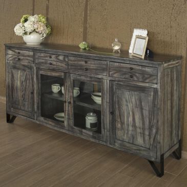 Fallridge Moro 80" TV Stand with 4-Drawer and 4-Door in Warm Gray Stain, , large
