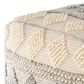 Surya Anders Pouf in Gray/Cream/Khaki, , large