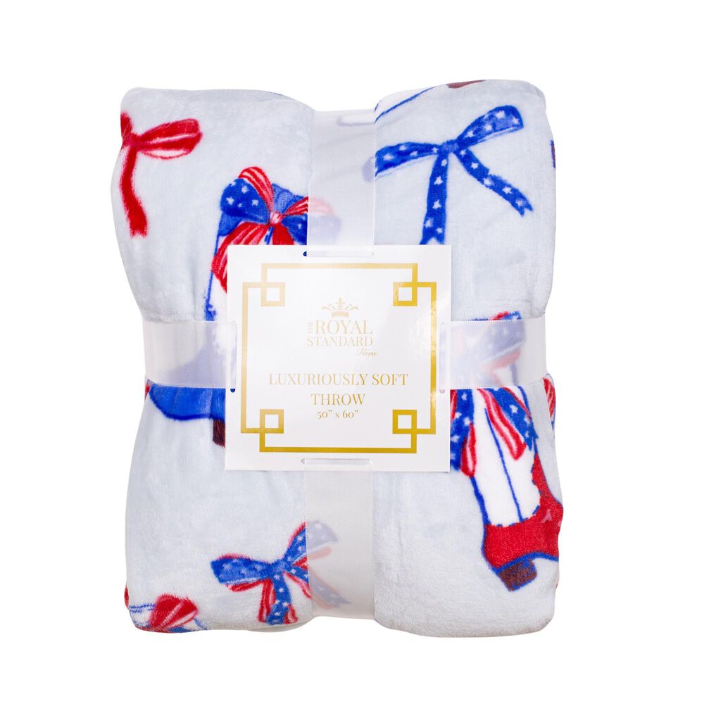 The Royal Standard Boots N" Bows Throw, , large