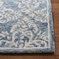 Safavieh Micro-Loop MLP515M 5" x 8" Blue and Ivory Area Rug, , large