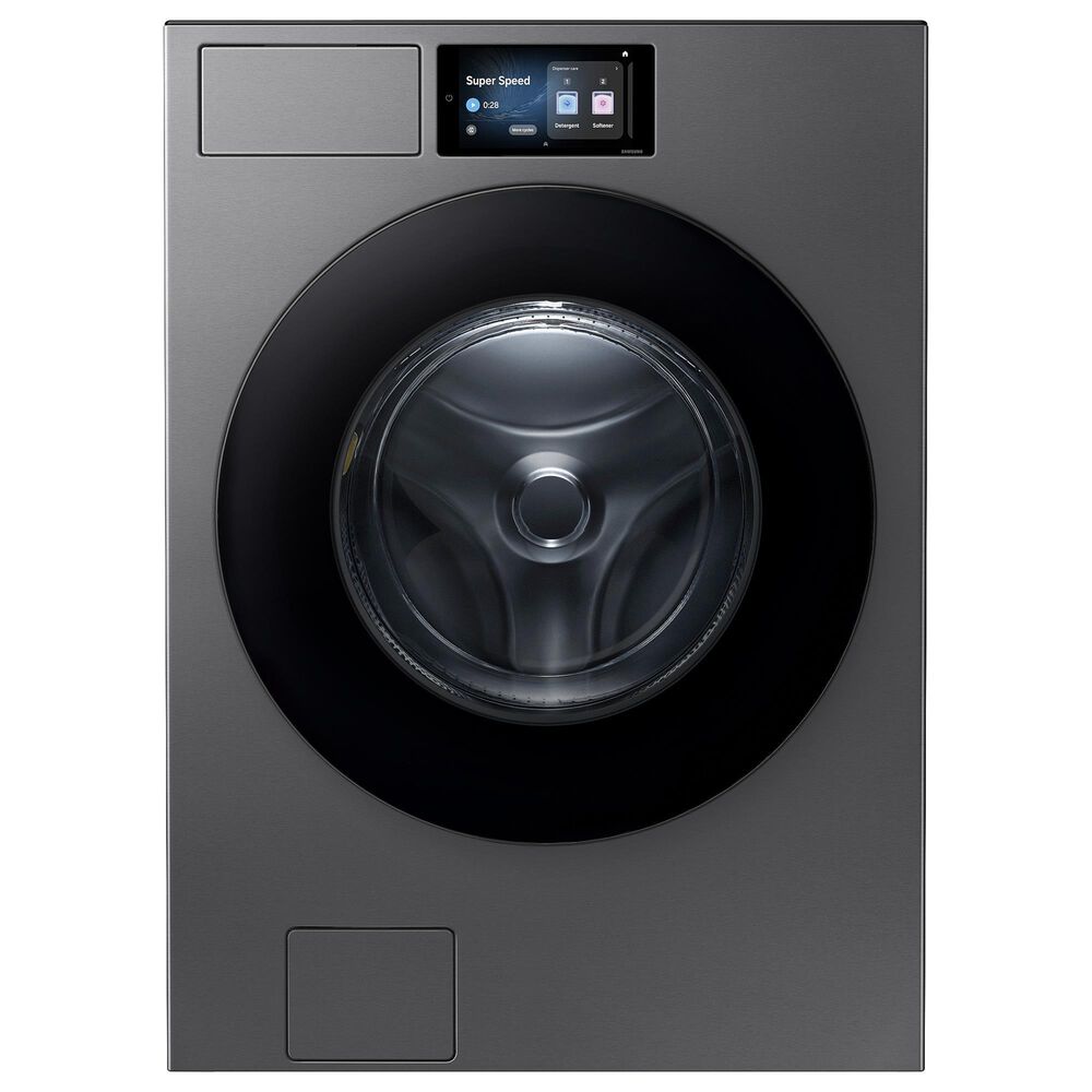 Samsung Bespoke 5.3 Cu. Ft. Front Load Washer in Dark Steel, , large