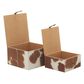 Maple and Jade 2-Piece Handmade Decorative Box Set with Snap Front Closure in Brown and White, , large