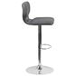 Flash Furniture Adjustable Barstool in Gray, , large