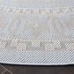 Safavieh Martha Stewart Cyprus 6"7" Round Aqua and Blue Ivory Area Rug, , large