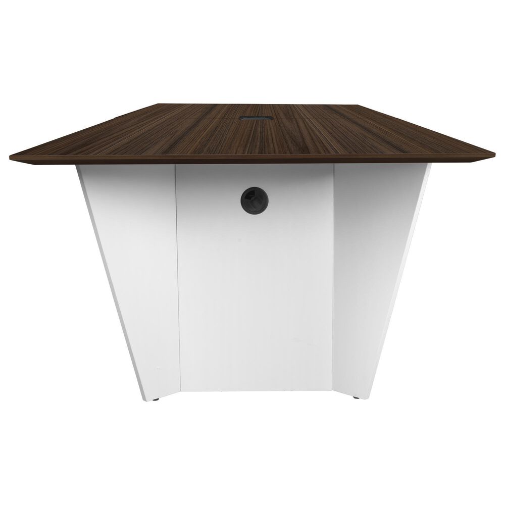 Regency Global Sourcing Array 96" Conference Table in White and Neo Walnut, , large
