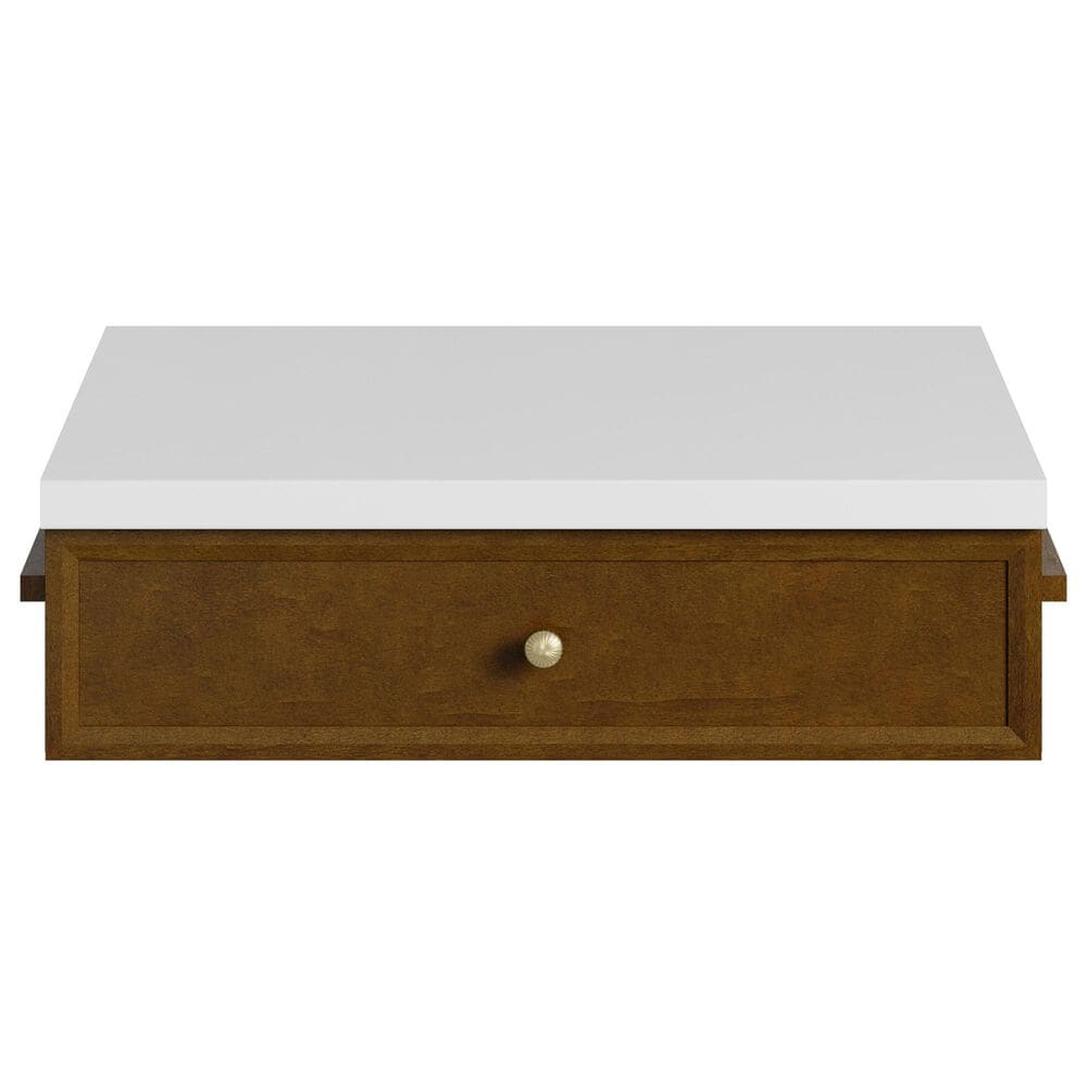 James Martin Bellshire 24" Makeup Counter Drawer Unit in Honey Oak, , large