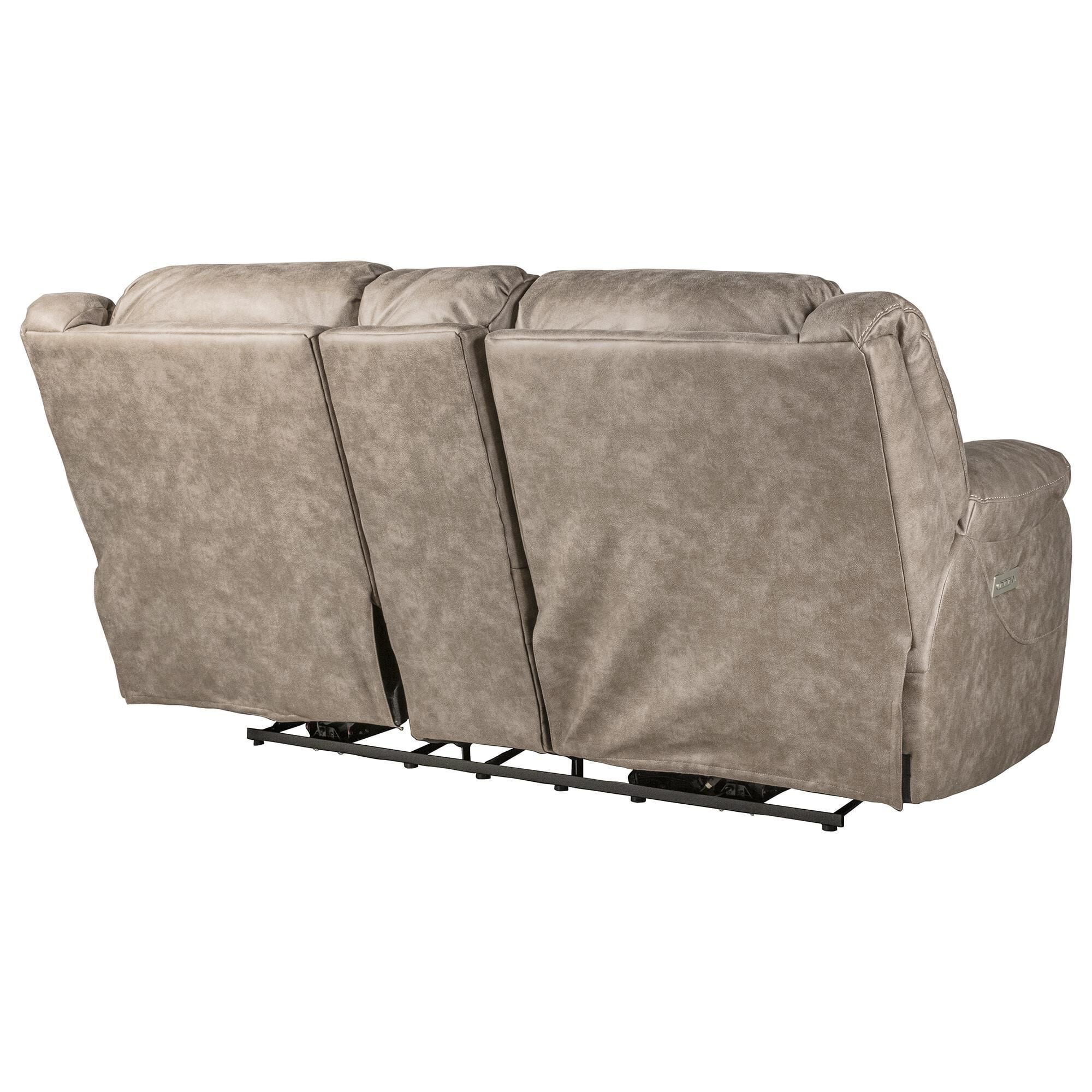 HomeStretch Skywalker Power Reclining Loveseat in Fog