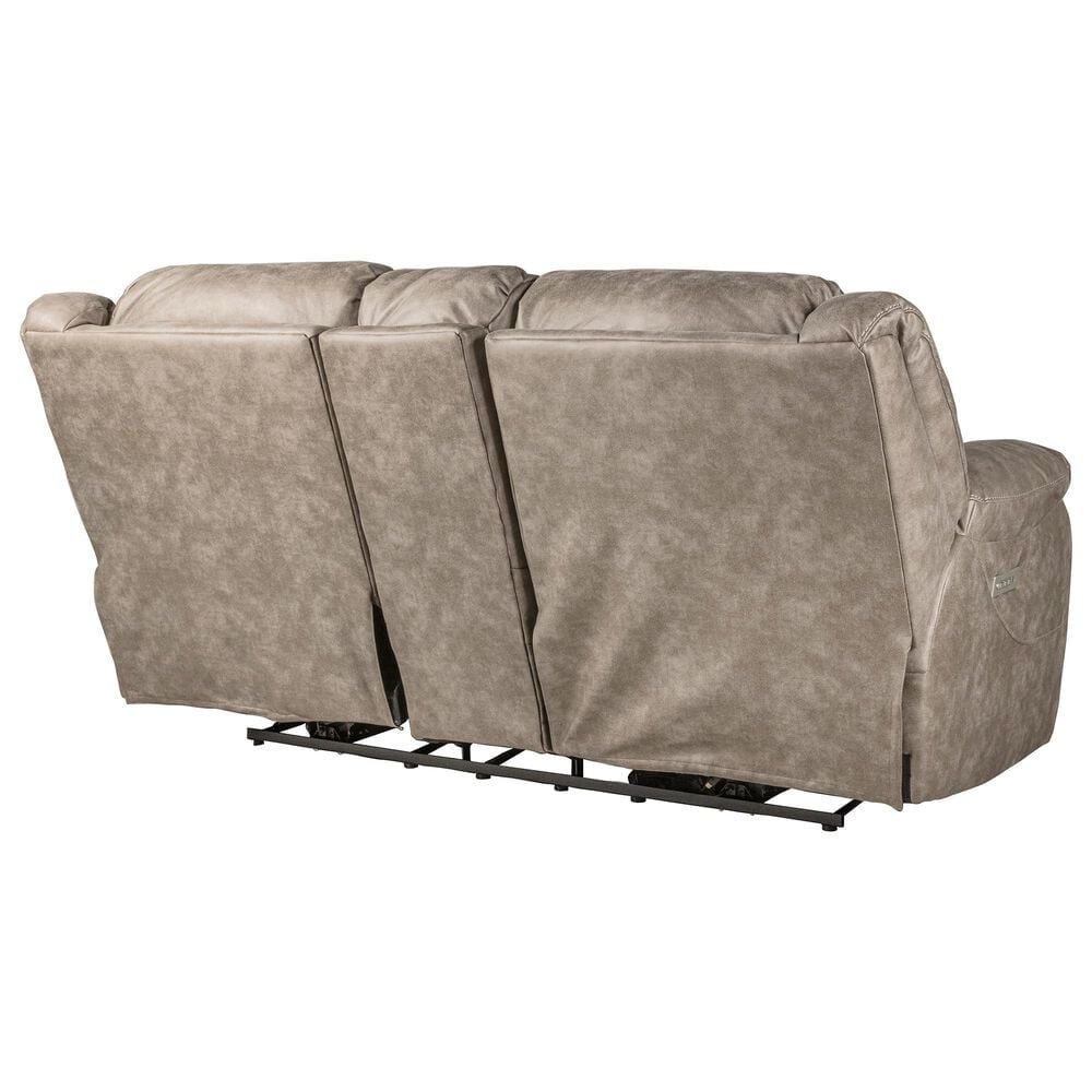HomeStretch Skywalker Power Reclining Loveseat in Fog, , large