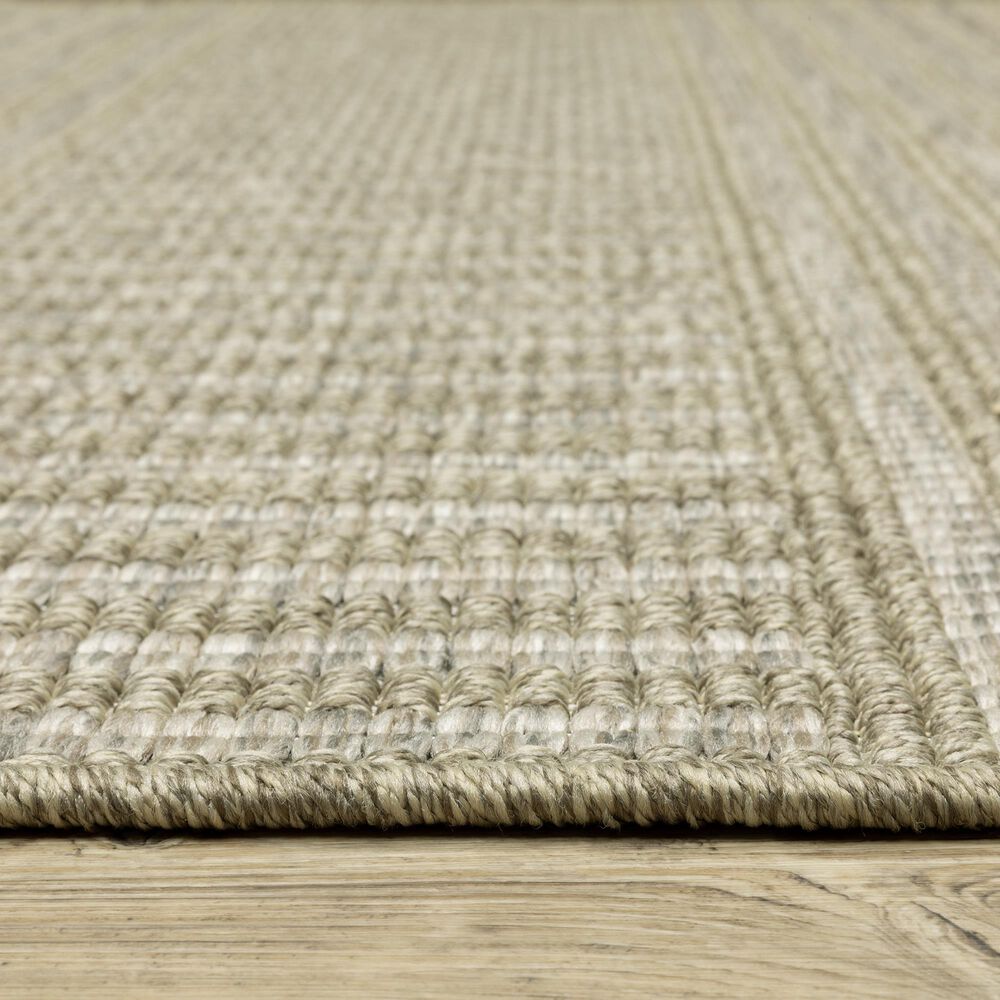 Oriental Weavers Tortuga TR02A 7&#39;10&quot; x 10&#39; Beige and Black Area Rug, , large